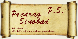 Predrag Sinobad vizit kartica